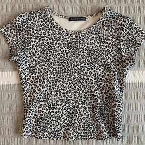 NWOT BRANDY MELVILLE LEOPARD TOP